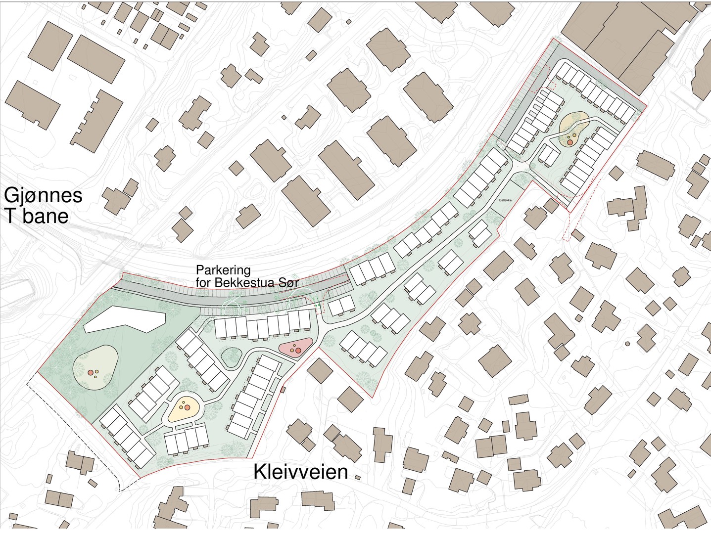 Bekkestua Sør: Rekkehus – eller blokker likevel?