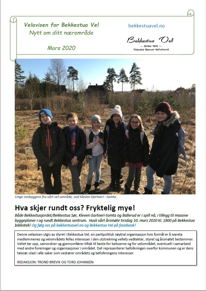 Nå skjer det mye rundt oss - les Velavisa