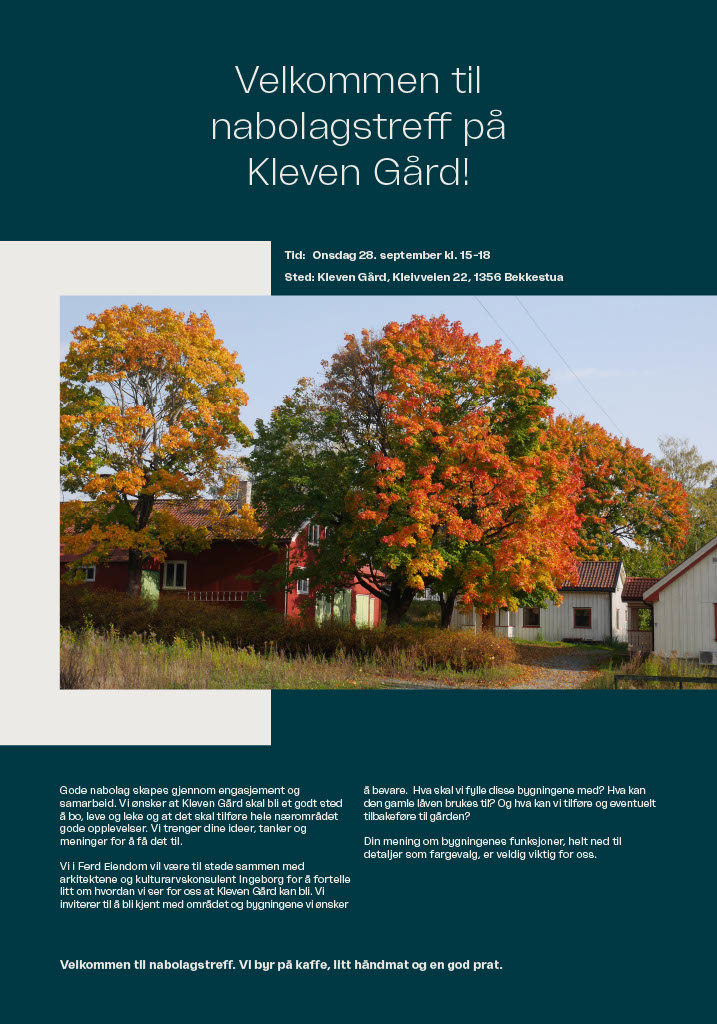 Møt utbygger på Kleven Gård