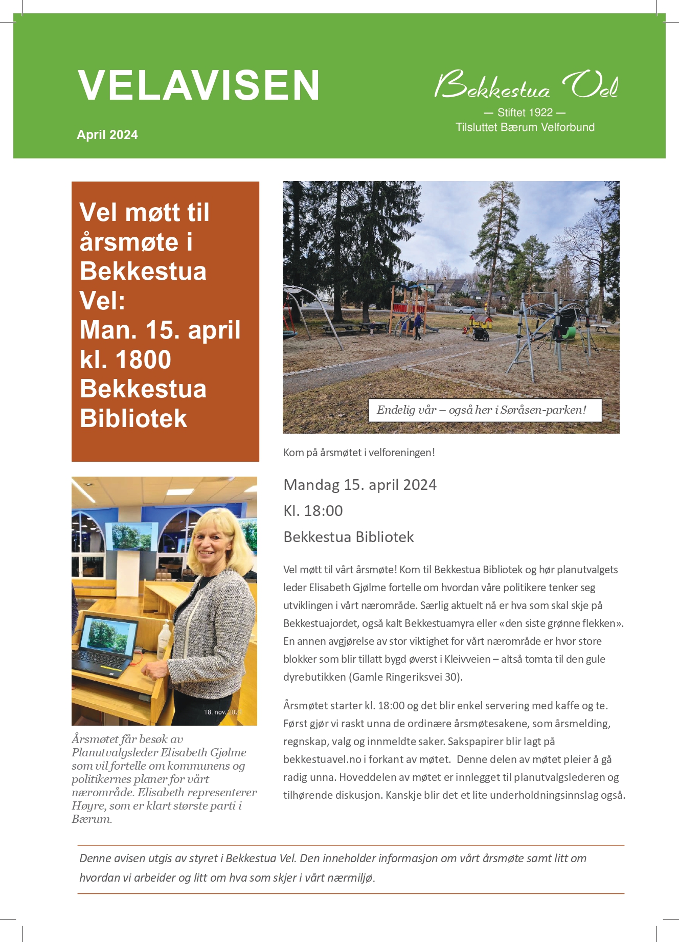 Artikkelbilde til artikkelen Velavisen ute: årsmøte på mandag